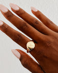 Scorpio | Gold Plated Engraved Zodiac Ring (Size 7) - BOXFOX