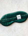 Dark Green Silk Sleep Mask - BOXFOX