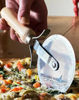 Verve Pizza Cutter slicing pizza