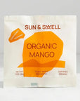 Sun & Swell Organic Mango packaging on a light gray background