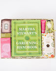 Martha Stewart's Gardening Handbook in a gift box with other items on a white background