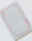 Pink Ribbon Bow Notepad