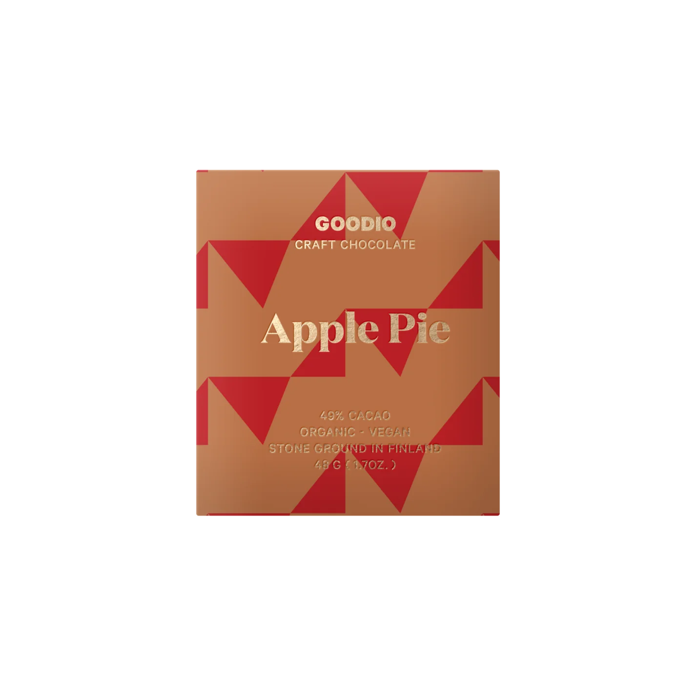 Goodio Apple Pie Chocolate packaging (front)