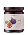 Jar of McEvoy Ranch Savory Fig Jam on a white background