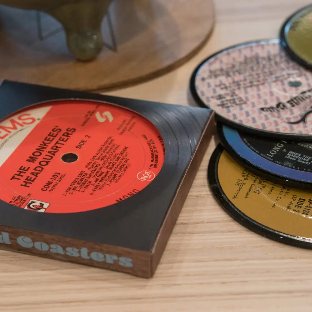 Vinyl Record Label Coasters