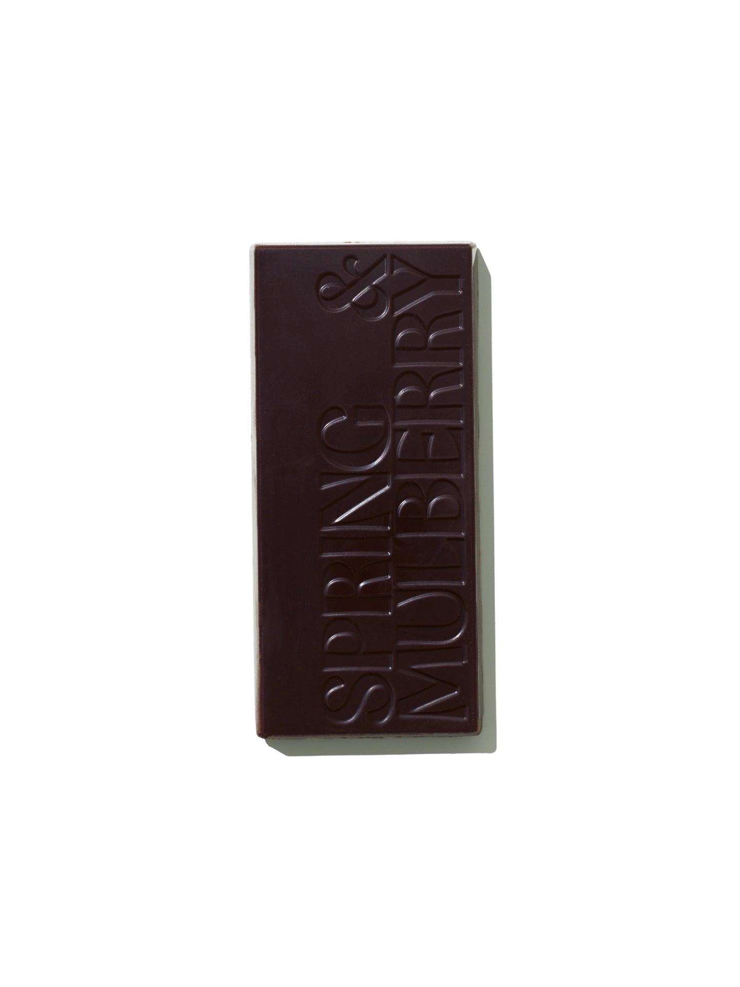 unwrapped dark chocolate bar