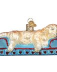 sleepy doodle dog ornament 