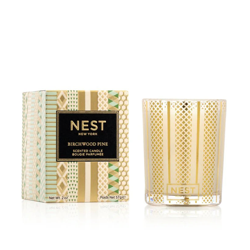 NEST New York scented candle with packaging on a white background