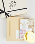 BOXFOX Birthday Gift Box available in Original CremeBOXFOX Birthday Box shown in gift box with ivory crinkle paper