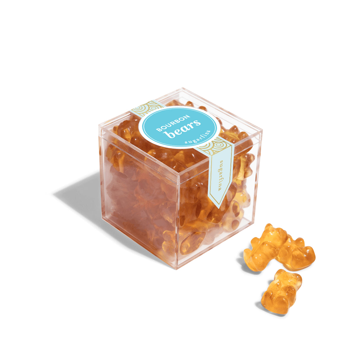 Bourbon Bears in clear candy cube