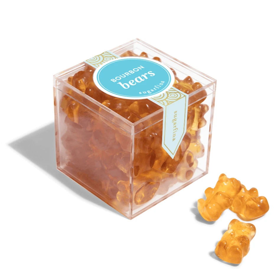 Bourbon Bears in clear candy cube