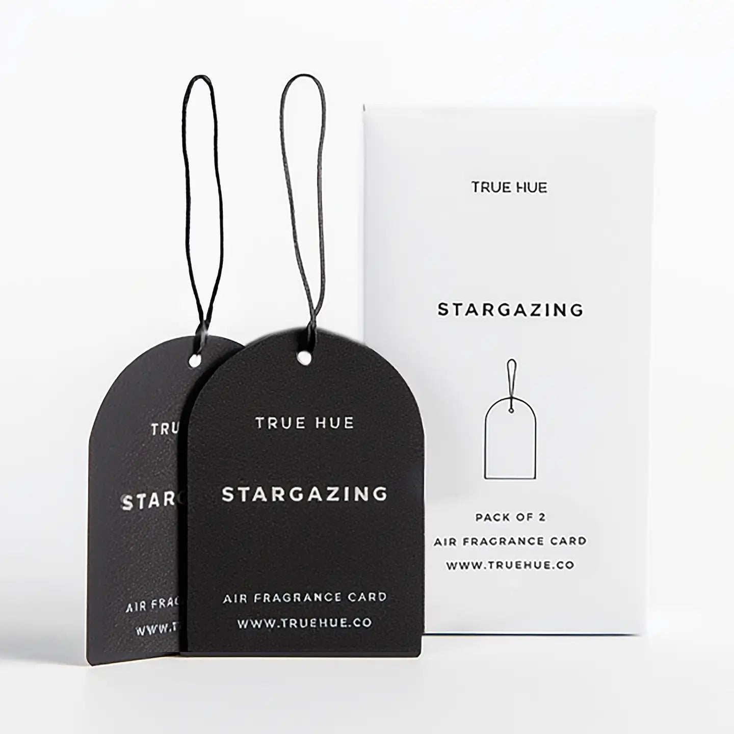 stargazing air fresheners on a white bacgkround