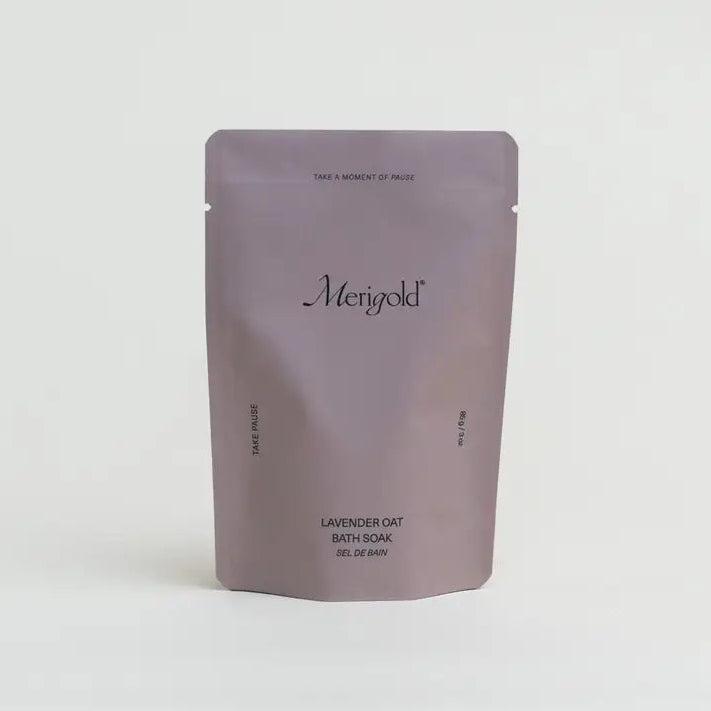 A lavender-gray stand-up pouch package with the brand name 'Meseek' printed in black, centered against a seamless white background.