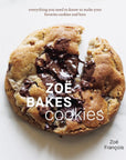 Book cover of 'Zoé Bakes Cookies' with a chocolate chip cookie on a white background