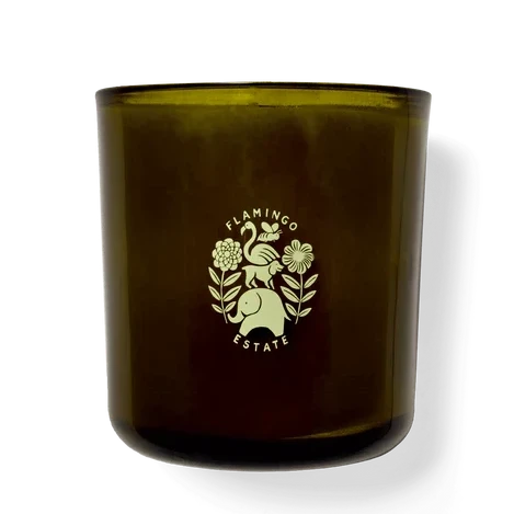 ANCIENT AGRIGENTO OLIVE TREE CANDLE on white background