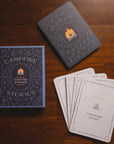 Campfire Stories Deck on a wooden surface with cards displayed