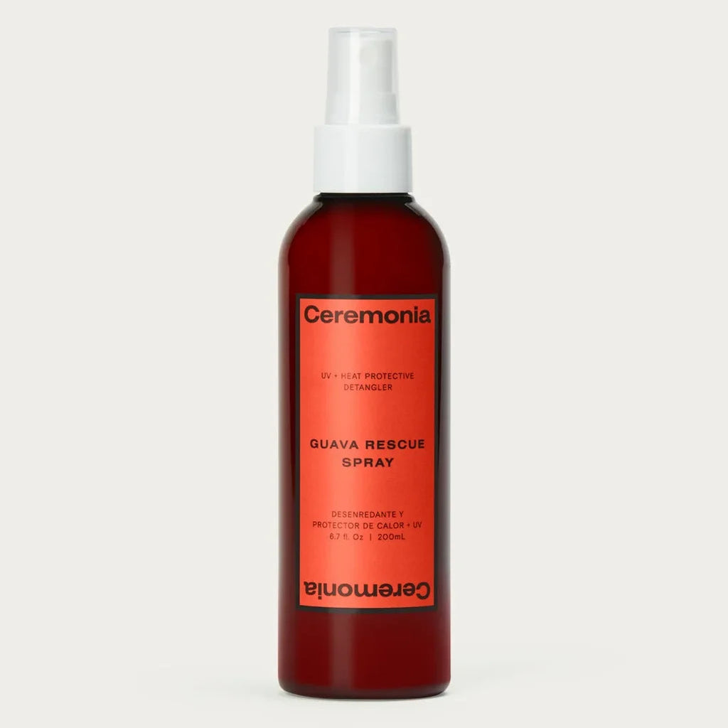 Ceremonia Guava Rescue Spray bottle on a white background