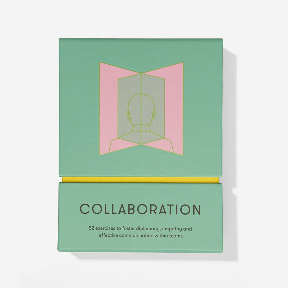 green collaboration card deck on white background