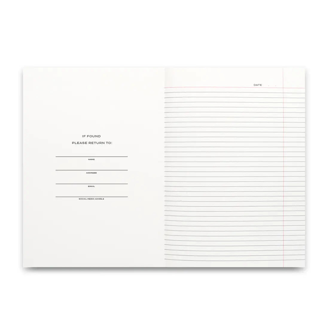 White paper with printed text and a grid on a white background