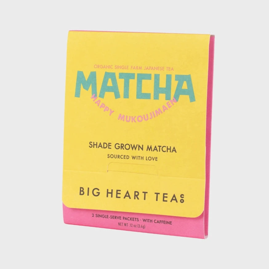 yellow &amp; pink matcha sachet