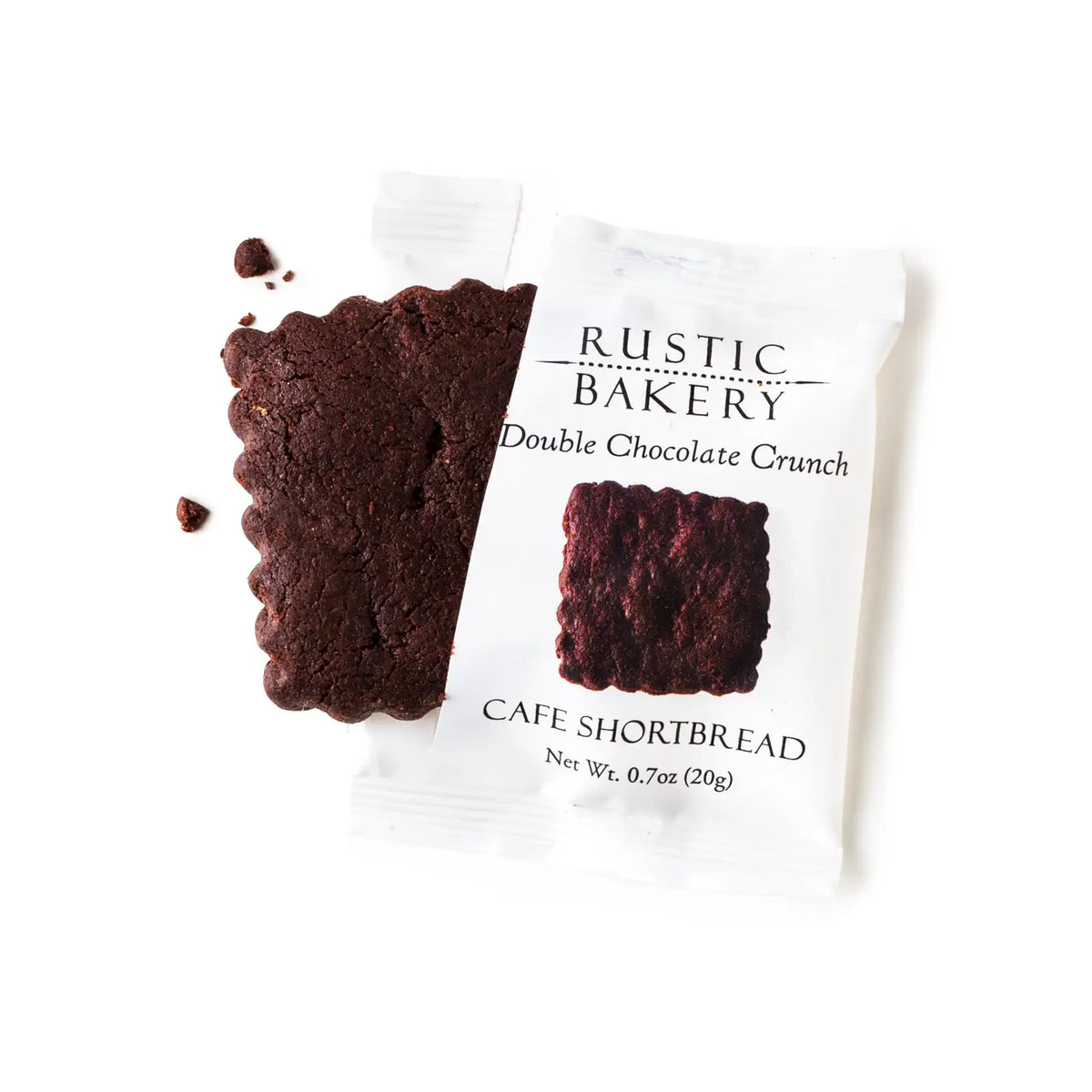 rustic bakery double chocolate chunk on a white background