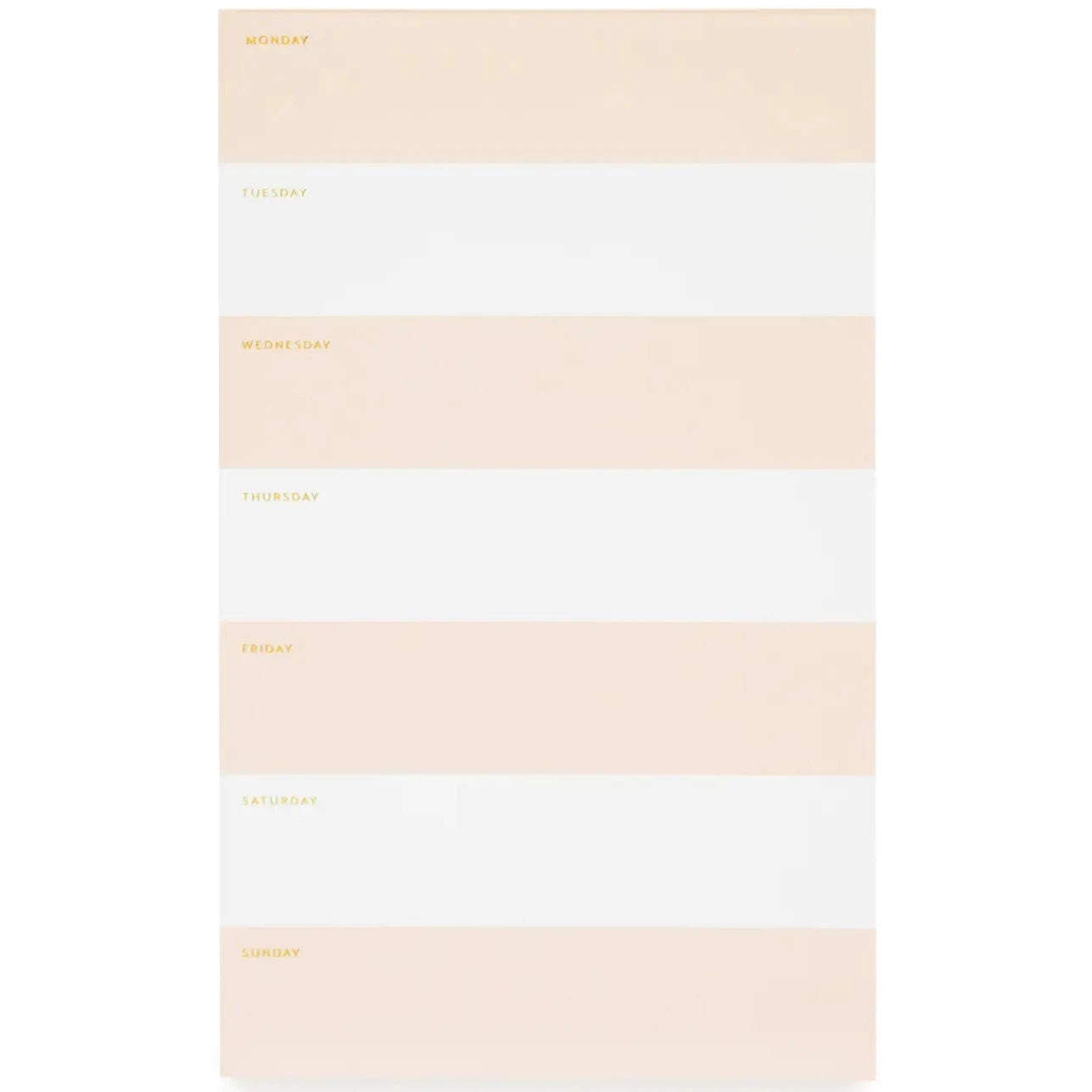 pink and white striped notepad 