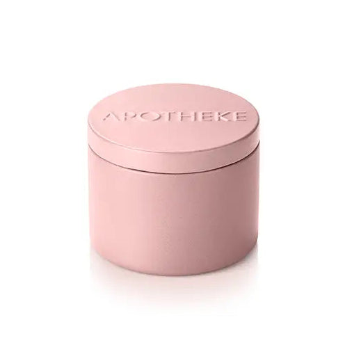 Pink cylindrical container with 'Apotheke' branding on a white background