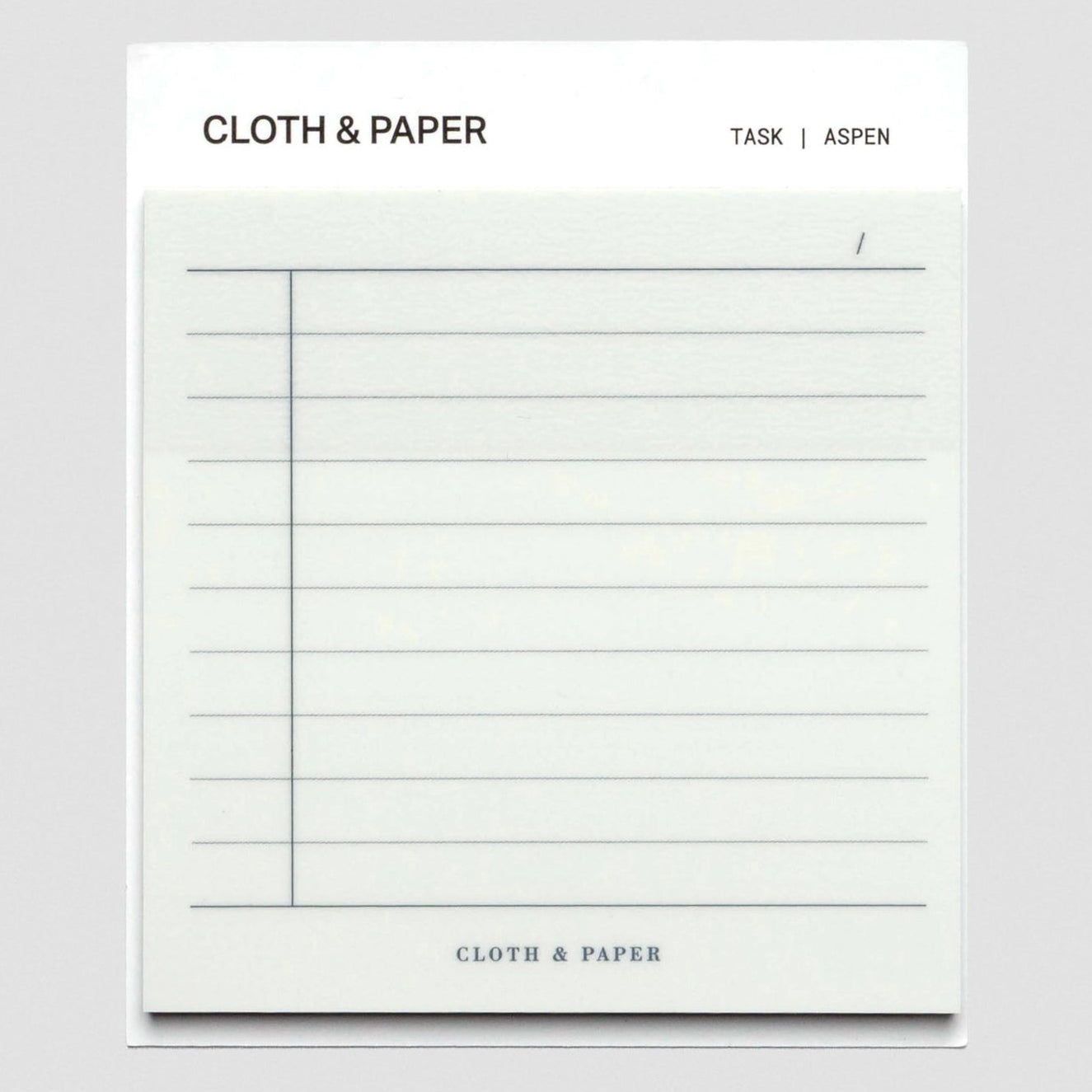 Notepad with a grid for tasks on a white background