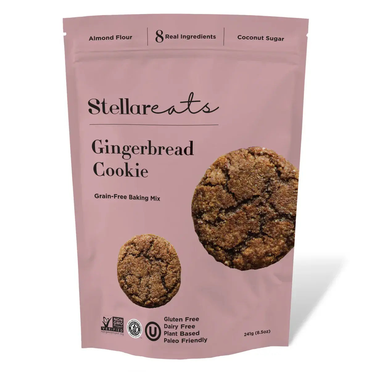 Stellareats Gingerbread Cookie baking mix package on a white background