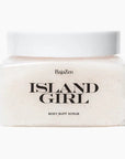 island girl body scrub on a white background
