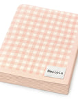 Plaid pink baby blanket