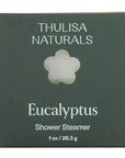 Thulisa Naturals Eucalyptus Shower Steamer packaging on a white background