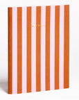 pink & red striped notebook