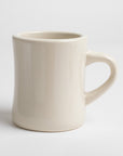 white bistro style mug