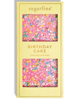Pink Birthday Cake Chocolate Bar in Yellow packaging