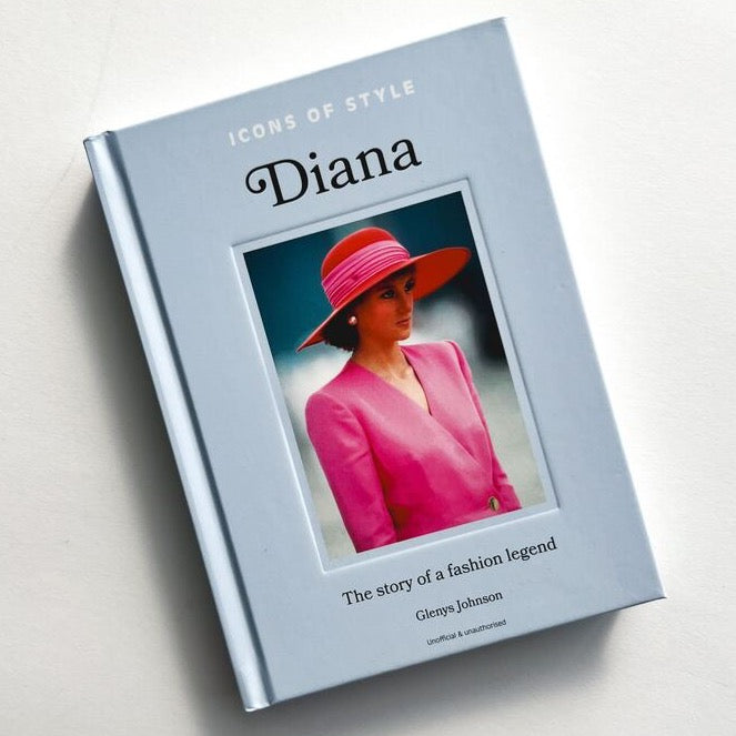 Blue Icons of Style book with Princess Diana on the cover
