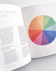 book open to color wheel page