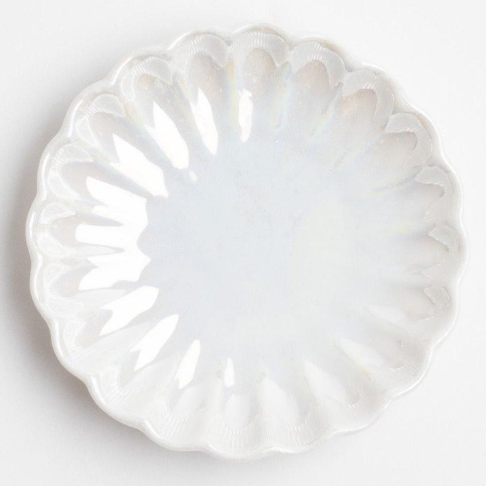 Iridescent Scallop Ring Dish