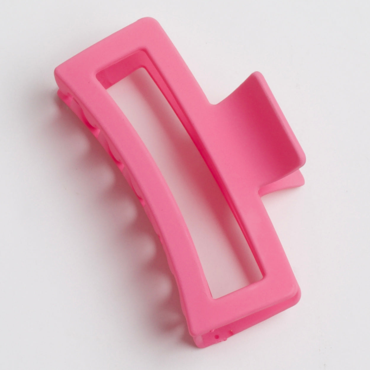 hot pink rectangular claw clip