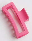 hot pink rectangular claw clip