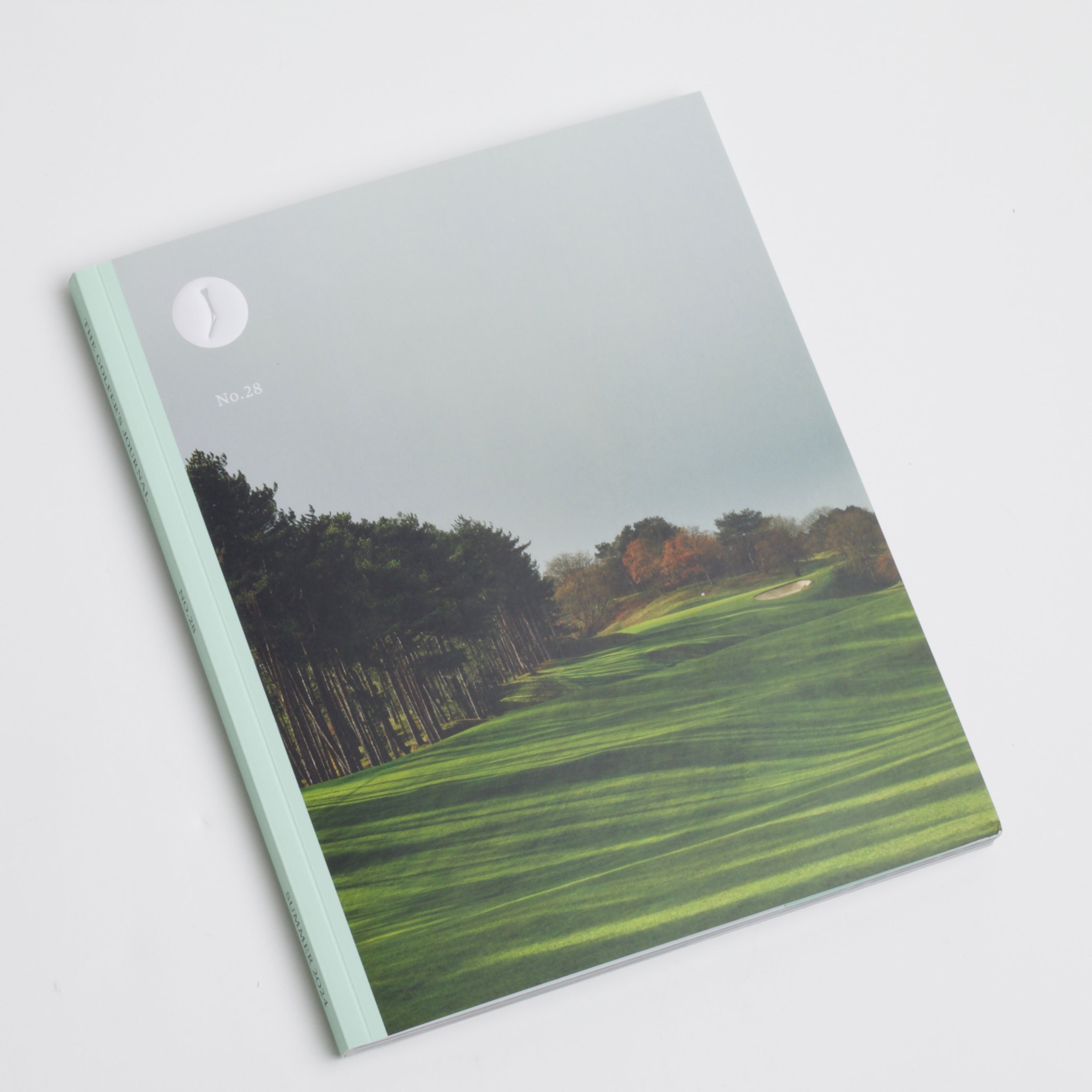 front cover of The Golfer's Journal No. 28 featuring a golf course