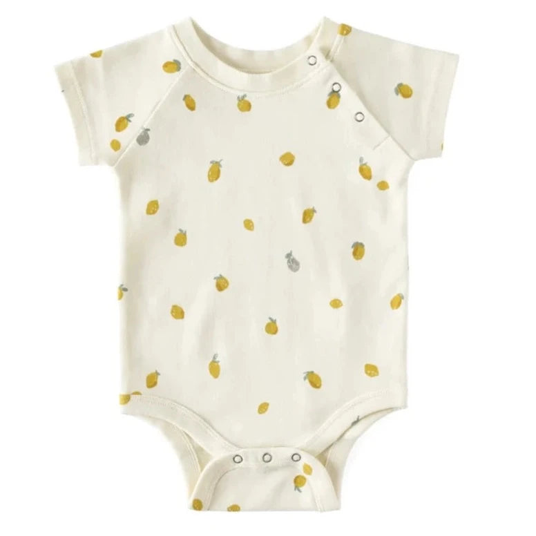 one piece with yellow printed lemons all over it