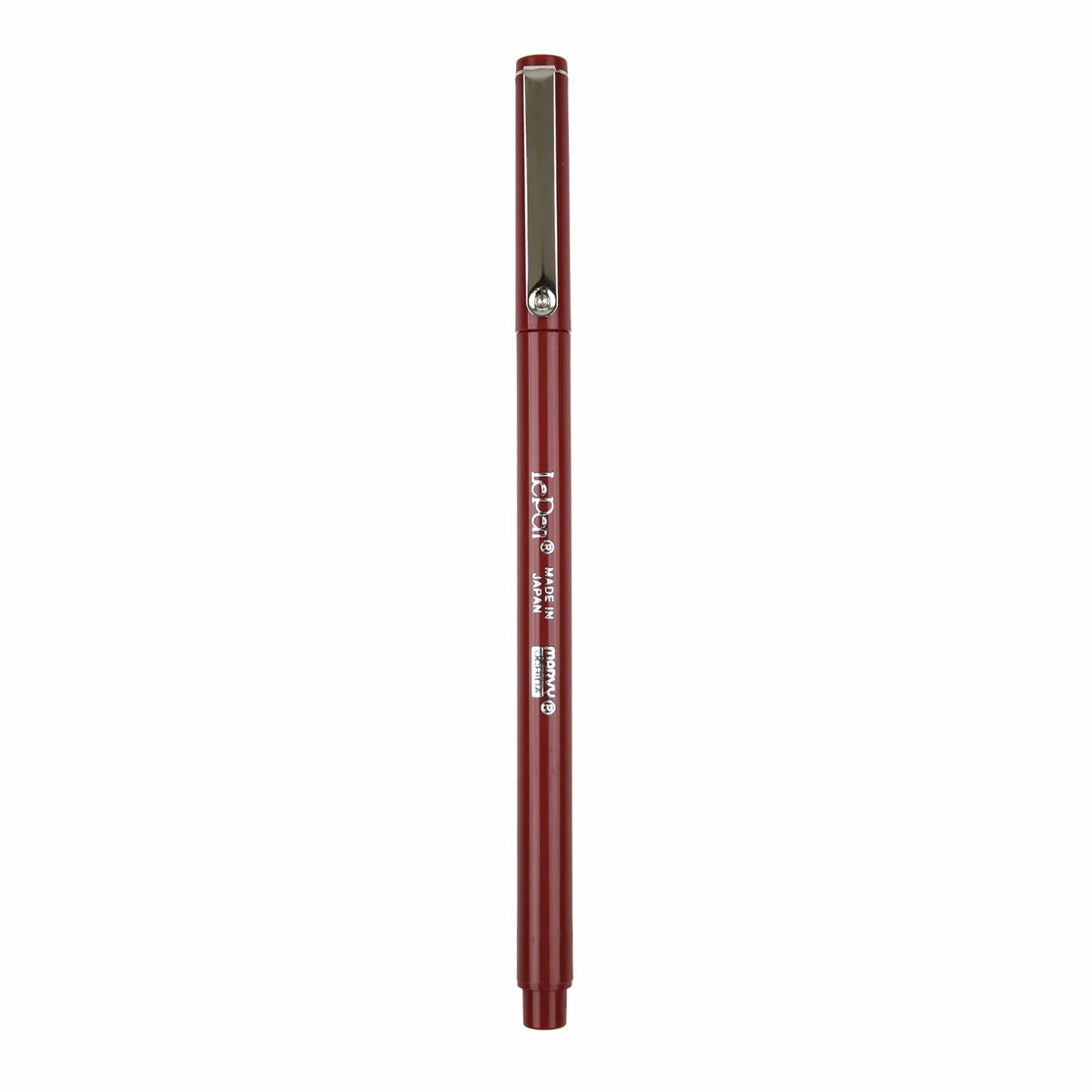A single red Lamy Pro marker pen with a silver metal clip, shown vertically against a plain white background.