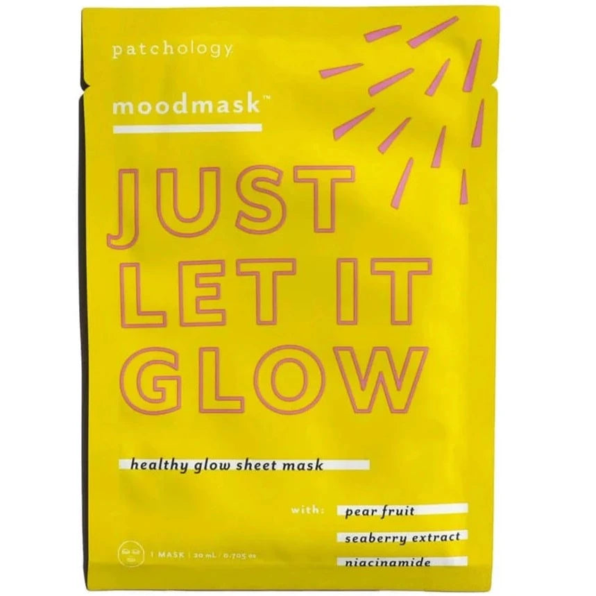 yellow and pink packaging for sheet mask