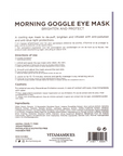 Back of Morning Goggle Eye Mask packaging