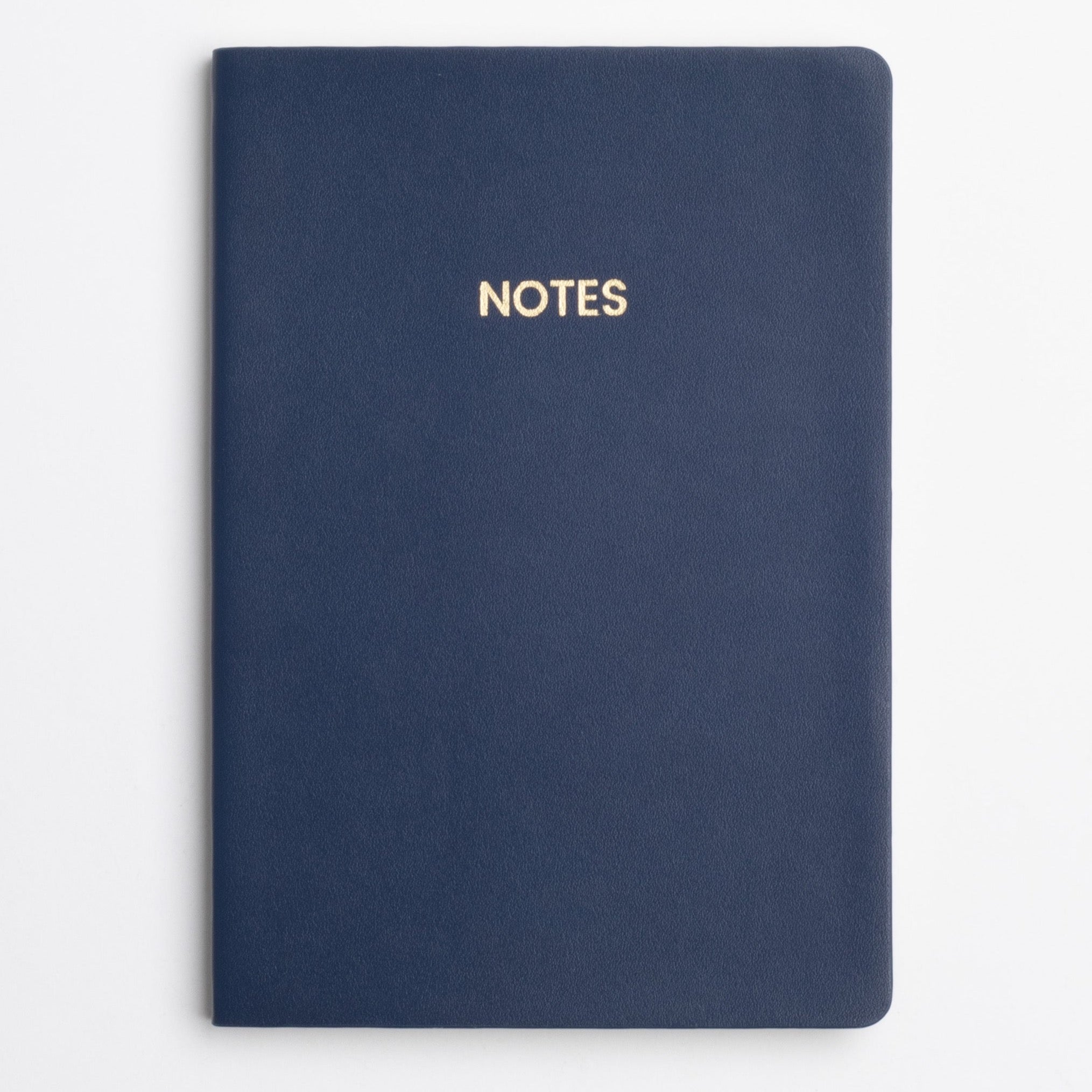 Deep Blue Vegan Leather Medium Notebook