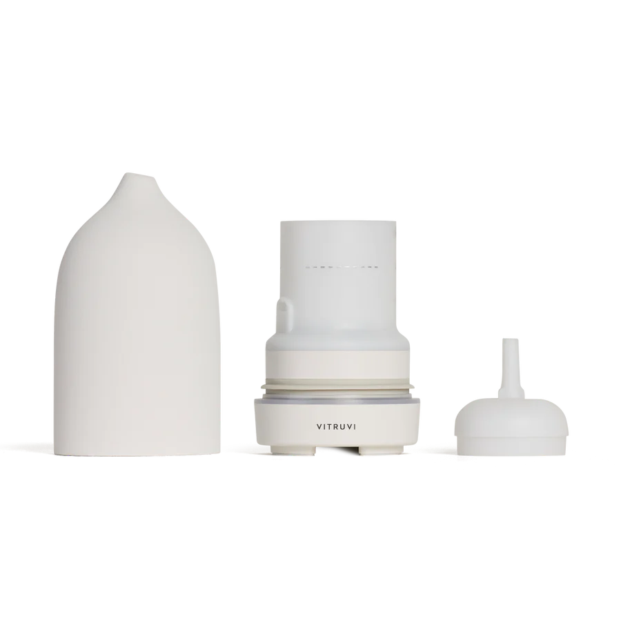 White Stone Essential Oil Diffuser in three parts