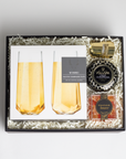 BOXFOX Pop Fizz Clink Gift Box packed in ivory crinkle.