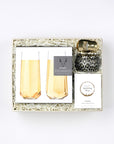 BOXFOX Pop Fizz Clink Gift Box packed in ivory crinkle.