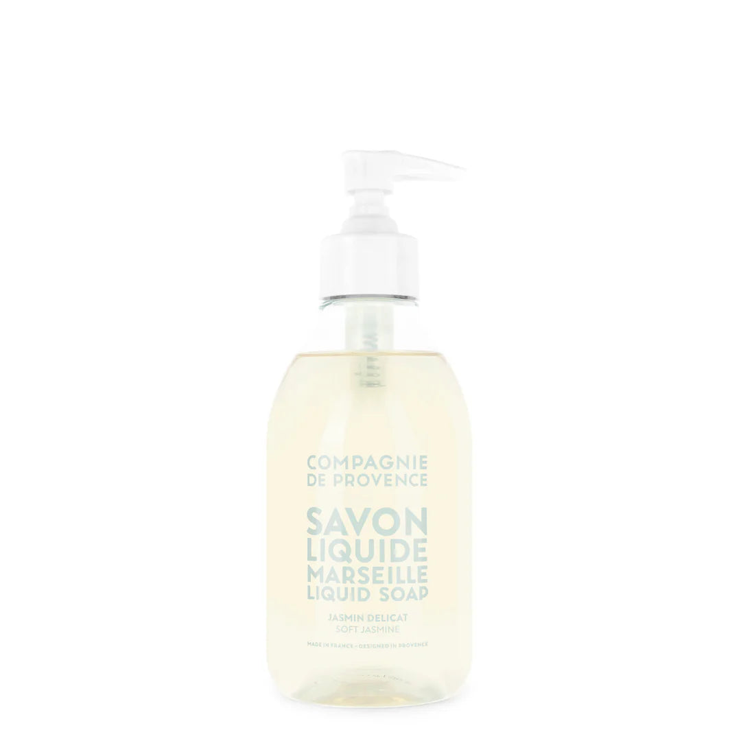 Bottle of Compagnie de Provence Liquid Marseille Soap on a white background